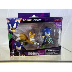 NEW Sonic Prime Collectible Figures, Sonic And Tails